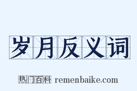 岁月反义词是什么意思的图片